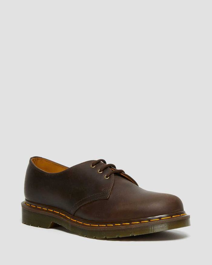 Dr Martens Oxfords Herre Brune 1461 Crazy Horse Læder 3619PKLDC